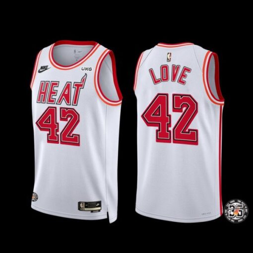 Miami Heat Kevin Love 2022-23 Classic Edition 35th Season Jersey White