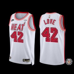 Miami Heat Kevin Love 2022-23 Classic Edition 35th Season Jersey White