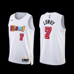 Miami Heat Kyle Lowry 2022-23 White City Edition Jersey