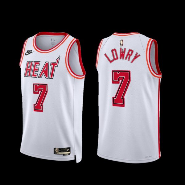 Miami Heat Kyle Lowry 2022-23 White Classic Edition Jersey Miami Heat Kyle Lowry 2022-23 White Classic Edition Jersey