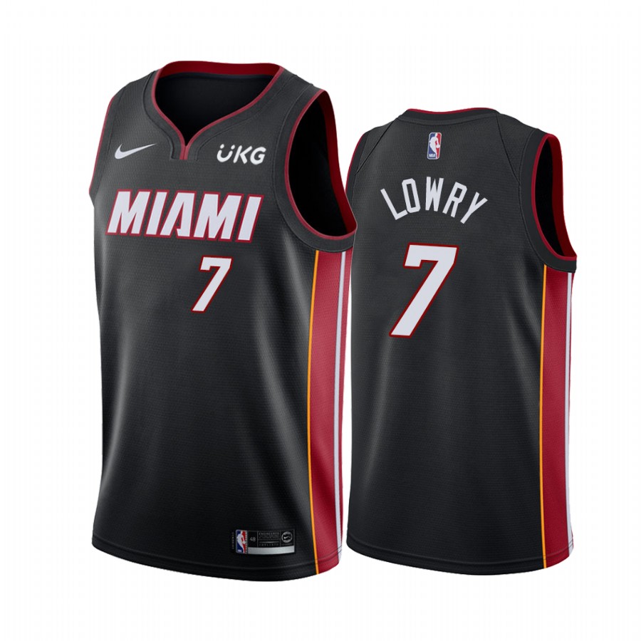 Miami Heat Kyle Lowry Black Icon Jersey Miami Heat Kyle Lowry Black Icon Jersey
