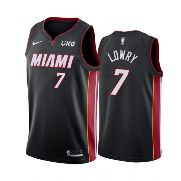 Miami Heat Kyle Lowry Black Icon Jersey Miami Heat Kyle Lowry Black Icon Jersey