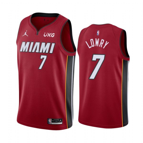 Miami Heat Kyle Lowry Red Statement Jersey Miami Heat Kyle Lowry Red Statement Jersey