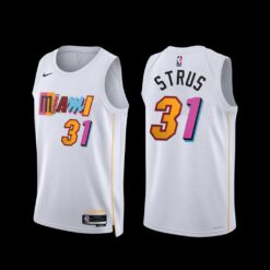 Miami Heat Max Strus 2022-23 White City Edition Jersey