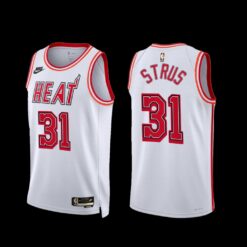 Miami Heat Max Strus 2022-23 White Classic Edition Jersey