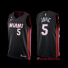 Miami Heat Nikola Jovic 2022-23 Association Edition Jersey White NO.6 Patch