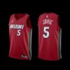 Miami Heat Nikola Jovic 2022-23 Black Icon Edition Jersey