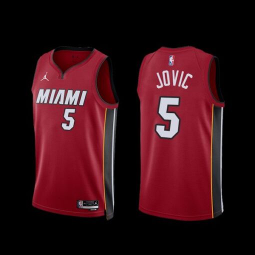 Miami Heat Nikola Jovic 2022-23 Red Statement Edition Jersey