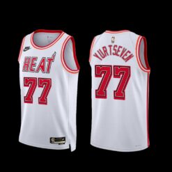 Miami Heat Omer Yurtseven 2022-23 White Classic Edition Jersey