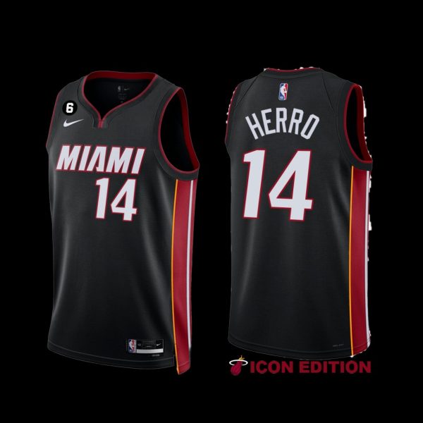 Miami Heat Tyler Herro 2022-23 Black Icon Edition Jersey Miami Heat Tyler Herro 2022-23 Black Icon Edition Jersey