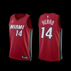 Miami Heat Tyler Herro 2022-23 Red Statement Edition Jersey
