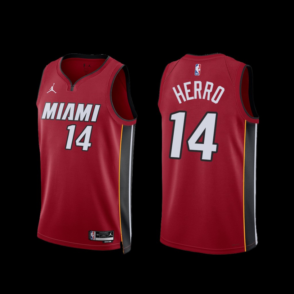 Miami Heat Tyler Herro 2022-23 Red Statement Edition Jersey Miami Heat Tyler Herro 2022-23 Red Statement Edition Jersey