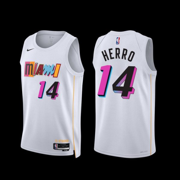 Miami Heat Tyler Herro 2022-23 White City Edition Jersey Miami Heat Tyler Herro 2022-23 White City Edition Jersey