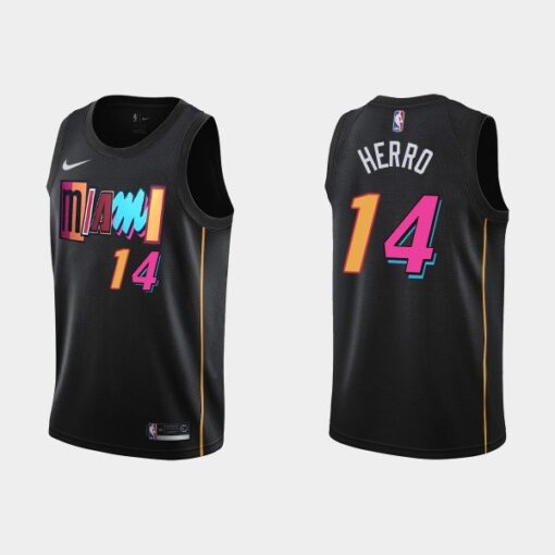 Miami Heat Tyler Herro 2022 City Black Jersey