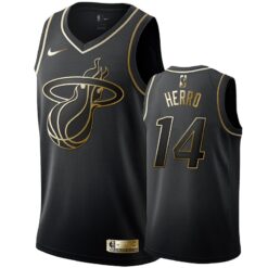 Miami Heat Tyler Herro Black Golden Jersey