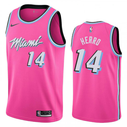 Miami Heat Tyler Herro Pink Earned Edition Jersey Miami Heat Tyler Herro Pink Earned Edition Jersey
