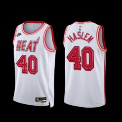 Miami Heat Udonis Haslem 2022-23 White Classic Edition Jersey