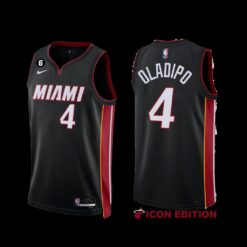 Miami Heat Victor Oladipo 2022-23 Black Icon Edition Jersey