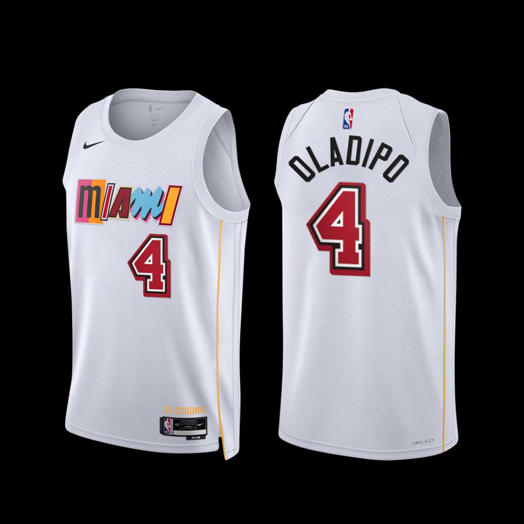 Miami Heat Victor Oladipo 2022-23 White City Edition Jersey Miami Heat Victor Oladipo 2022-23 White City Edition Jersey