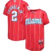 Miami Marlins Jazz Chisholm Jr Yellow 2022 Colombian Heritage Replica Jersey
