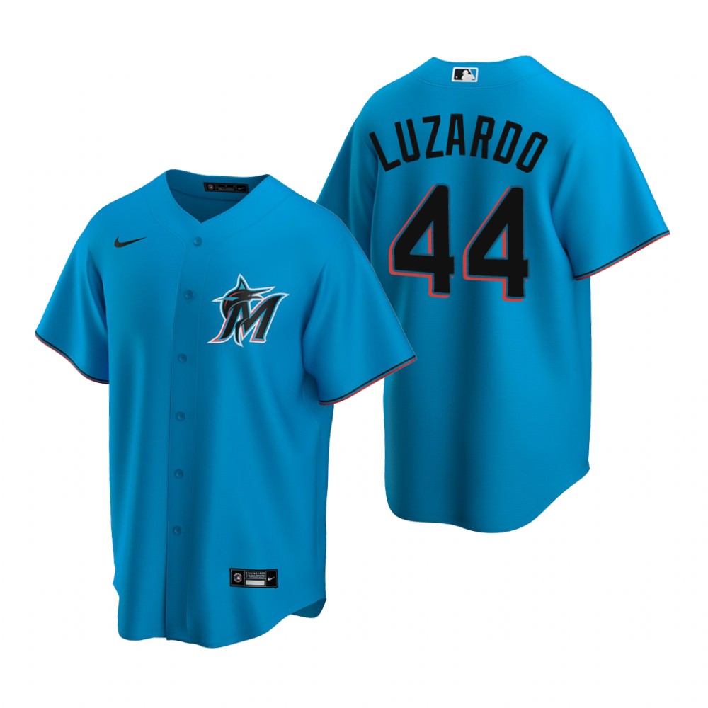 Miami Marlins Jesus Luzardo Blue Alternate Replica Jersey Miami Marlins Jesus Luzardo Blue Alternate Replica Jersey