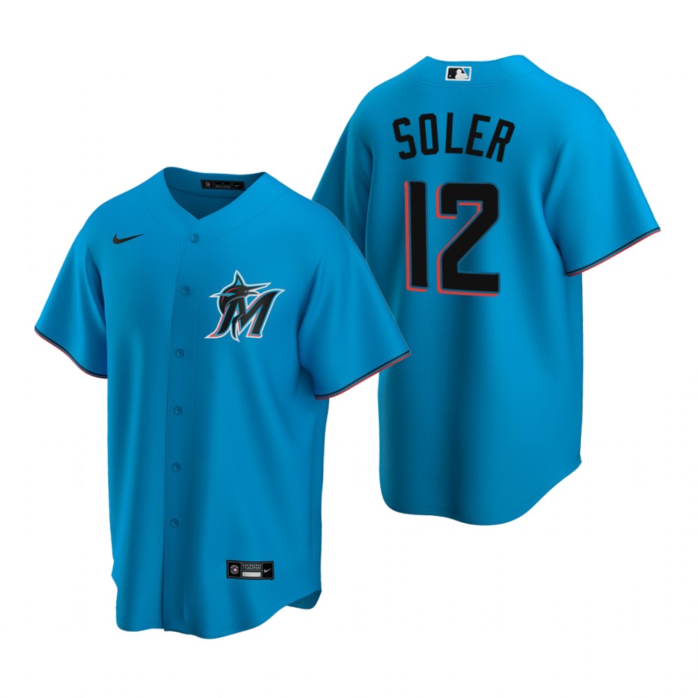 Miami Marlins Jorge Soler Blue Alternate Replica Jersey Miami Marlins Jorge Soler Blue Alternate Replica Jersey
