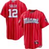 Miami Marlins Jon Berti Blue Alternate Replica Jersey