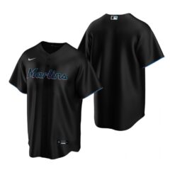 Miami Marlins Team Black Replica Alternate Jersey