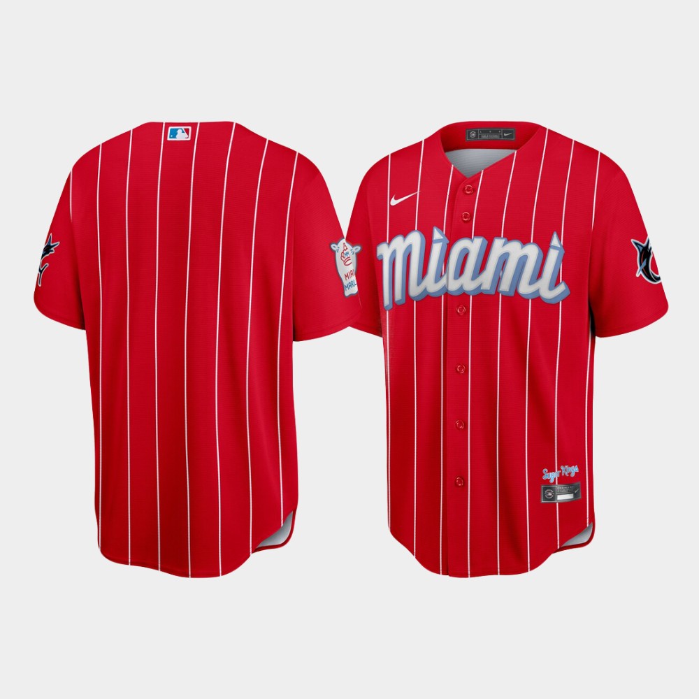 Miami Marlins Team Red 2021 City Connect Replica Jersey Miami Marlins Team Red 2021 City Connect Replica Jersey