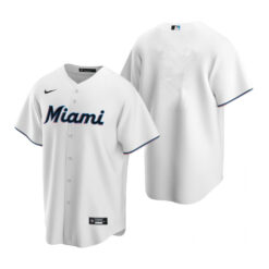 Miami Marlins Team White Replica Home Jersey