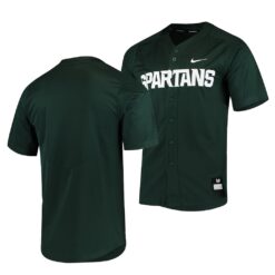 Michigan State Spartans College Baseball Green Elite Jersey