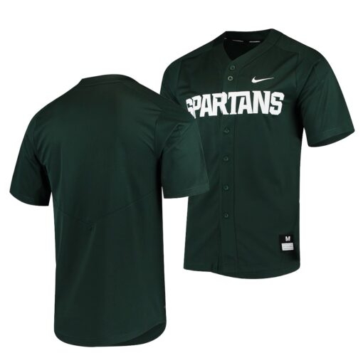Michigan State Spartans College Baseball Green Elite Jersey