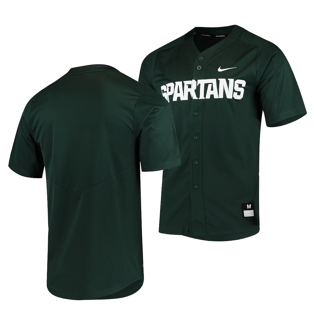 Michigan State Spartans College Baseball Green Elite Jersey Michigan State Spartans College Baseball Green Elite Jersey
