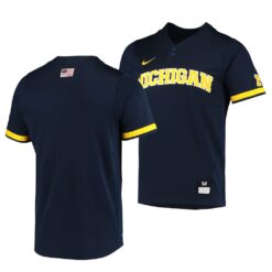 Michigan Wolverines College Baseball Navy Replica Jersey