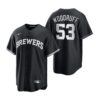 Milwaukee Brewers Brandon Woodruff Navy Alternate Replica Jersey