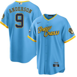 Milwaukee Brewers Brian Anderson Powder Blue 2022 City Connect Replica Jersey