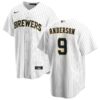 Milwaukee Brewers Brian Anderson Cream Home Replica Jersey