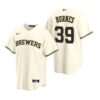 Milwaukee Brewers Corbin Burnes Gray Road Replica Jersey