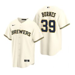 Milwaukee Brewers Corbin Burnes Cream Home Replica Jersey