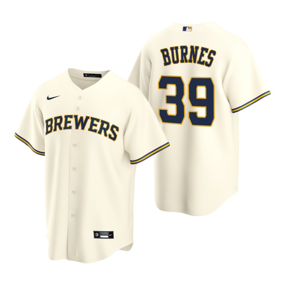 Milwaukee Brewers Corbin Burnes Cream Home Replica Jersey Milwaukee Brewers Corbin Burnes Cream Home Replica Jersey