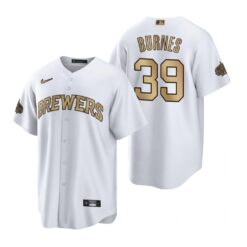 Milwaukee Brewers Corbin Burnes White 2022 All-Star Game Replica Jersey