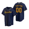 Milwaukee Brewers Custom Gray Road Replica Jersey