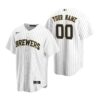 Milwaukee Brewers Custom White 2021 All Star Game Replica Jersey