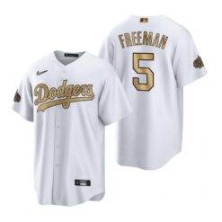 Milwaukee Brewers Freddie Freeman White 2022 All-Star Game Replica Jersey