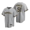 Milwaukee Brewers Garrett Mitchell Gray Road Replica Jersey