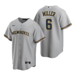 Milwaukee Brewers Owen Miller Gray Road Replica Jersey