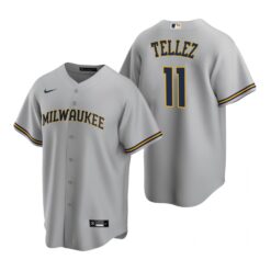 Milwaukee Brewers Rowdy Tellez Gray Road Replica Jersey