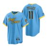 Milwaukee Brewers Rowdy Tellez White Navy Alternate Replica Jersey Milwaukee Brewers Rowdy Tellez White Navy Alternate Replica Jersey