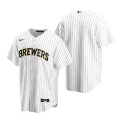 Milwaukee Brewers Team White Replica Alternate Jersey