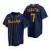 Milwaukee Brewers William Contreras Navy Alternate Replica Jersey
